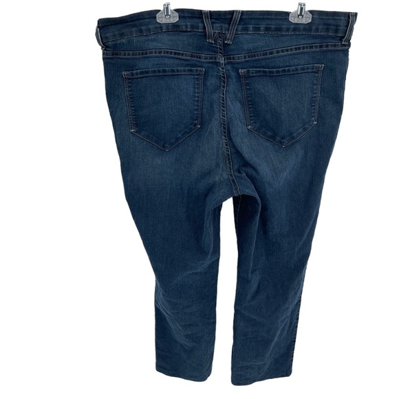 NYDJ Not Your Daughters Straight Jeans Lift Tuck Womens Plus Size 20W Dark Wash - Picture 2 of 9